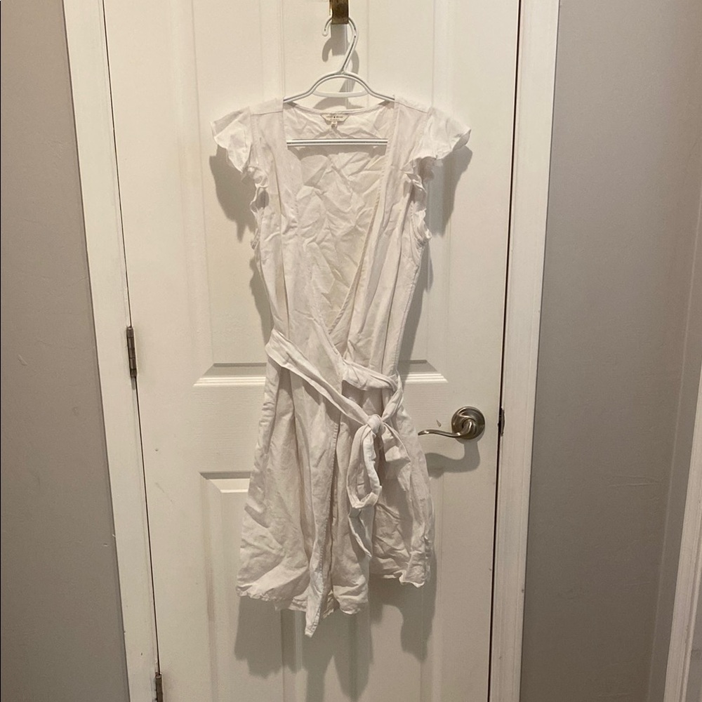 Lucky Brand White Wrap Dress